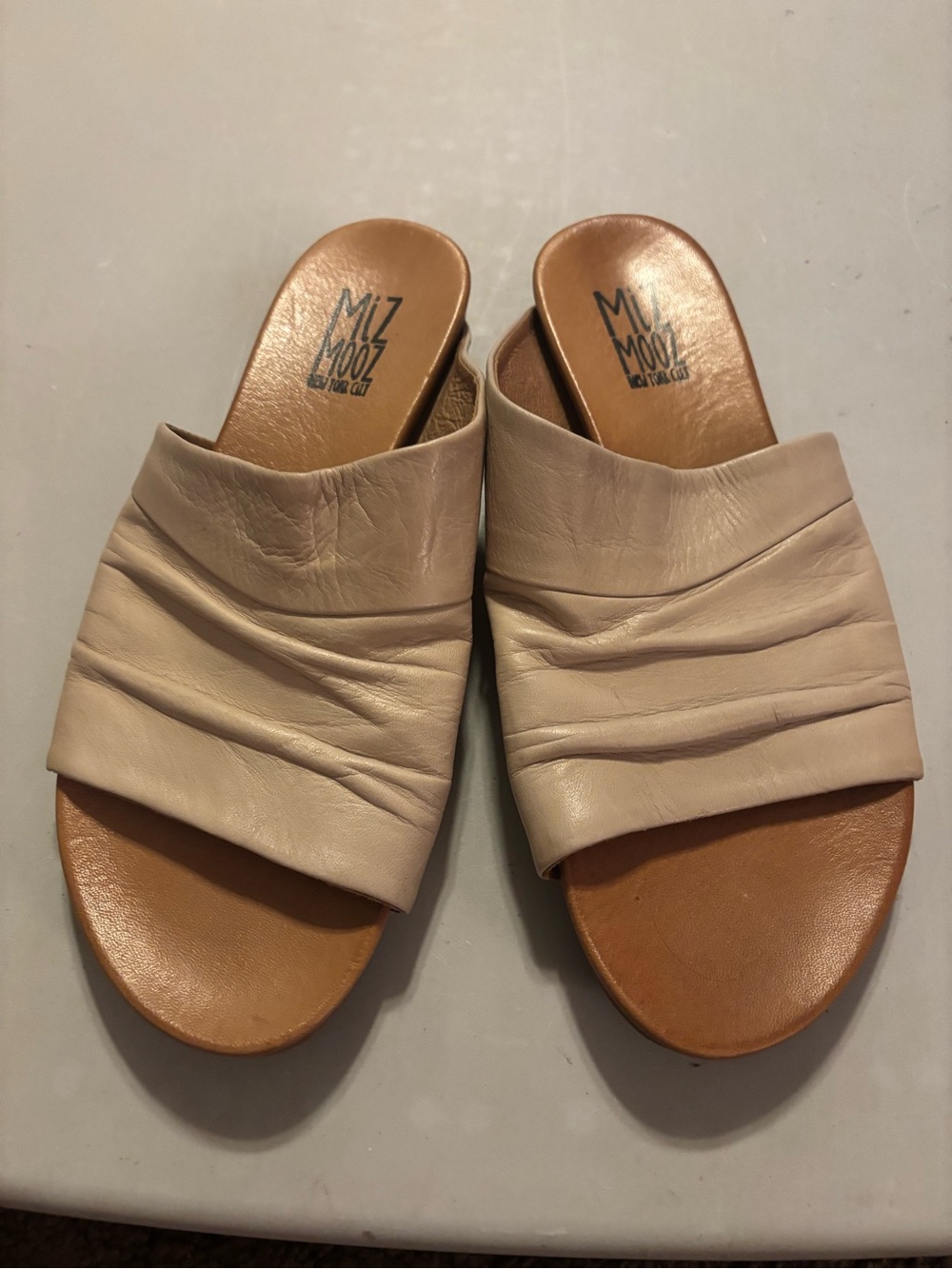 Miz Mooz Aria leather slide sandals